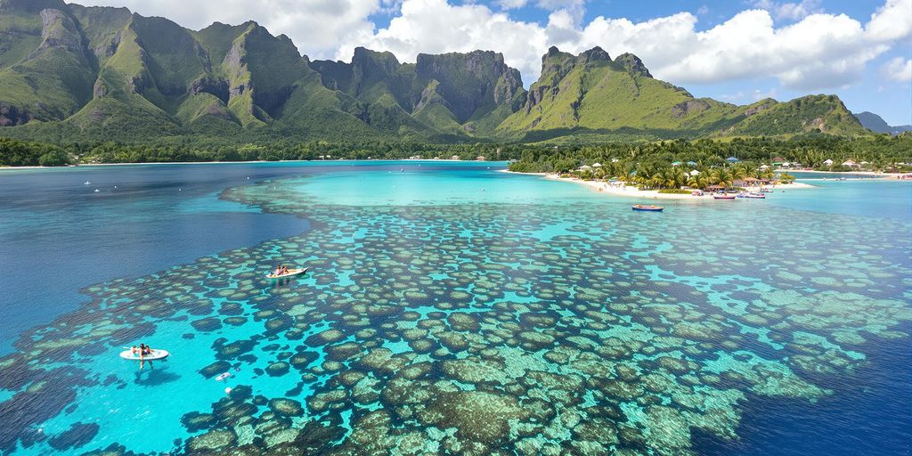 Des touristes profitant d'excursions à terre dans la magnifique Tahiti.