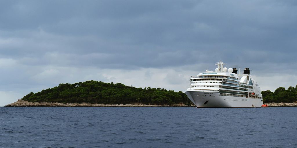 white cruise ship on sea during daytime